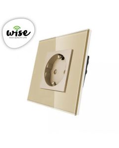 Wise Utičnica 16a stakleni panel krem - PMK000058A00000