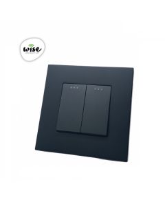 Wise Prekidač mehanički, 2 tastera, PVC mat panel PM8013 - PMK000136A00000