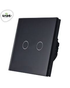Wise Wise naizmenični prekidač, 2 tastera - stakleni panel - PMK000214A00000