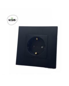 Wise Utičnica 16a PVC mat panel crni - PMK000142A00000