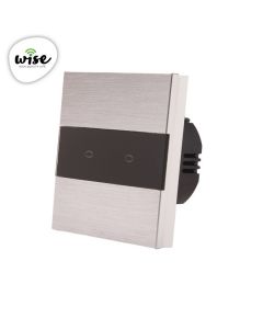 Wise Prekidač na dodir 2 tastera aluminijumski panel - PMK000226A00000