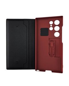 Futrola na preklop Elegant holster za Samsung S24 Ultra, bordo - 1860038