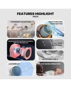 Prenosni ventilator Fantech PAC4 Light sivi