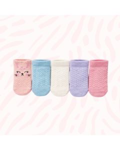 ERBEO Čarapice Za Devojčice i Bebe – MIX boje, set 5 komada