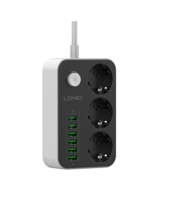 Produžni kabel LDNIO SE3631 3 utičnice 6xUSB 2m X10 - 610615