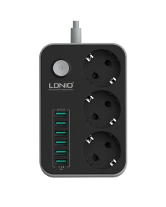 Produžni kabl LDNIO SE3631 3 utičnice 6xUSB 2m - 207810