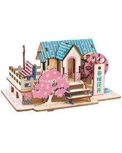 3d eko drvena puzzle - PROLEĆNA VILA - 100-1-1-1