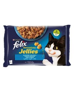 FELIX kesica 4x85g Sensation - Losos i Pastrmka - PS105