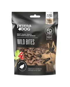 PRIMA DOG Wild bites 150 gr prepelica/ glogove bobice - PS401