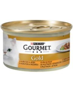 GOURMET gold 85g - komadići piletine i jetre u sosu - PS72