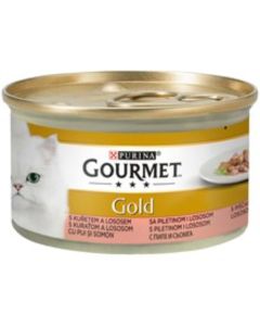 GOURMET gold 85g - komadići piletina i losos u sosu - PS73