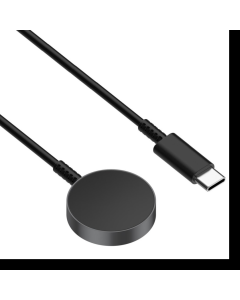 Punjač za Samsung Galaxy watch 7, 6, 5, 4, 3, Active 1, 2 Classic, FE, Ultra, Type C crni