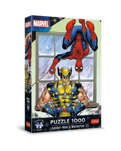 TREFL Puzzle Premium Spiderman i Wolverine: Božić - 1.000 delova - 10379967-12088