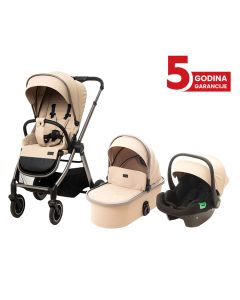 BBO KOLICA ZA BEBE 3u1 CHARM (QB622A) – BEIGE
