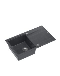 QUADRON Granitna sudopera Evan 111 HCQE8650U8_BS_P2O, crna - QU172