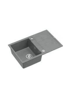 QUADRON Granitna ugradna sudopera Morgan 111 HB8203U5-BS_P2O, srebrna - QU233