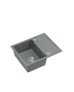 QUADRON Granitna ugradna sudopera Morgan 116 HB8210U5-BS_P2O, srebrna - QU245