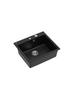 QUADRON Granitna ugradna sudopera Morgan 110 HB8304U7-BS_P2O, carbon/steel - QU258