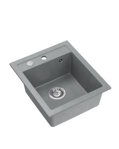QUADRON Ugradna sudopera Johnny 100 GraniteQ HCQJ4350SZK, srebrna