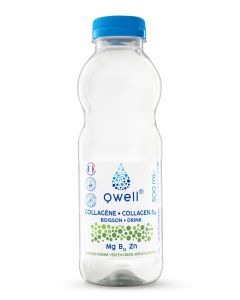 Qwell Collagen voda-sport-zelena jabuka 6kom