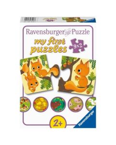 Ravensburger puzzle - Zivotinje I njihovi mladunci - 9x2