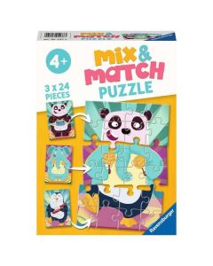 Ravensburger Mix&Match puzzle - Smešne životinje - 3x24 delova - RA05137