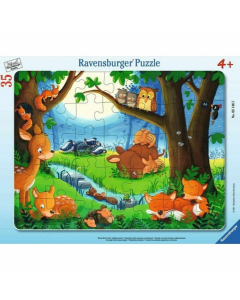 Ravensburger puzzle (slagalice) - Male životinje spavaju - RA05146