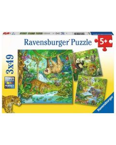 Ravensburger puzzle - Džungla- 3x49 delova - RA05180