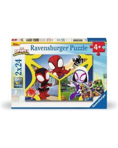 Ravensburger puzzle - Spidey i njegovi prijatelji - 2x24 dela - RA05729