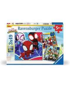 Ravensburger puzzle - Spidey i njegovi prijatelji - 3x49 delova - RA05730