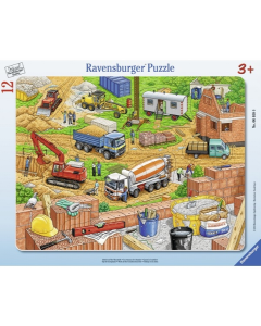 Ravensburger puzzle (slagalice)- Mašine na gradilištu - RA06058