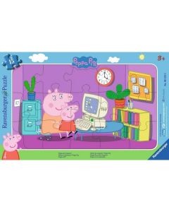 Ravensburger puzzle - Pepina za kompjuterom - 15 delova - RA06123