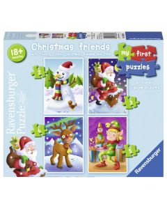 Ravensburger puzzle - Moje prve puzzle - Božićna tema 4u1 - RA06854