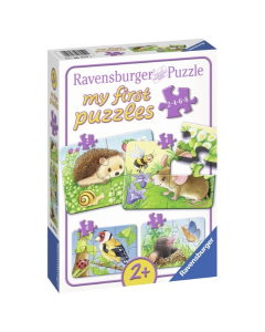 Ravensburger puzzle (slagalice) - Moje prve puzzle, 4u 1, šumske životinje - RA06952