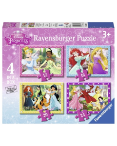 Ravensburger puzzle (slagalice) - Diznijeve princeze, 4 u 1 - RA07397