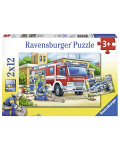 Ravensburger puzzle (slagalice) - Policija I vatrogasci - RA07574
