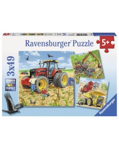 Ravensburger puzzle - Mašine - 3x49 delova - RA08012