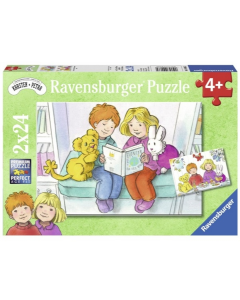 Ravensburger puzzle (slagalice) - Bata I seka čitaju - RA09066