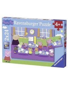 Ravensburger puzzle (slagalice) - Pepa Prase 2x24 delova - RA09099