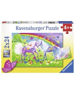 Ravensburger puzzle - Dugini konji - 2x24 delova - RA09193