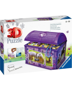 Ravensburger 3D puzzle (slagalice) - Kutija za blago sa motivom konja
