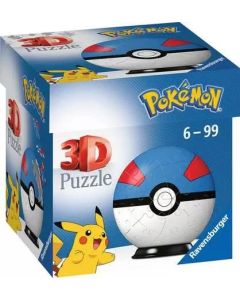 Ravensburger 3D puzzle - Pokemon velika lopta - 54 dela - RA11265