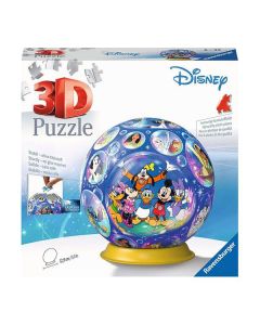 Ravensburger 3D puzzle – Kugla sa Disney likovima -73 dela - RA11561