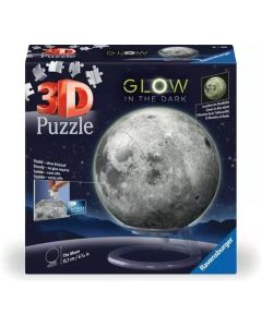 Ravensburger 3D puzzle - Mesec, Glow in the dark - 72 dela - RA11586