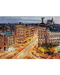 Ravensburger puzzle – Ulica Gran Vija, Madrid - 1.000 delova - RA12000609