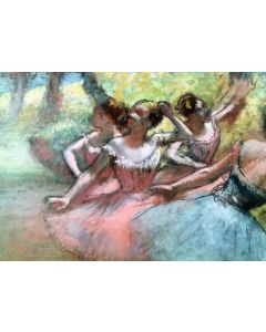Ravensburger puzzle - Četiri balerine na pozornici, Edgar Degas - 1.000 delova - RA12001318
