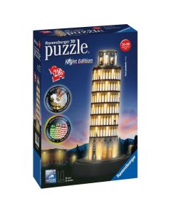 Ravensburger 3D puzzle - Toranj u Pizi noćno izdanje - 216 delova - RA12515