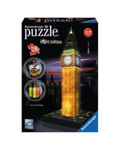 Ravensburger 3D puzzle - Big Ben noću - 216 delova - RA12588