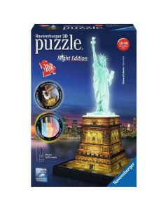 Ravensburger 3D puzzle - Statua Slobode noćno izdanje - RA12596