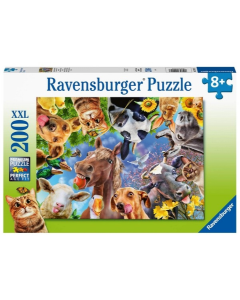 Ravensburger puzzle (slagalice) - Smešan životinjski selfi - RA12902